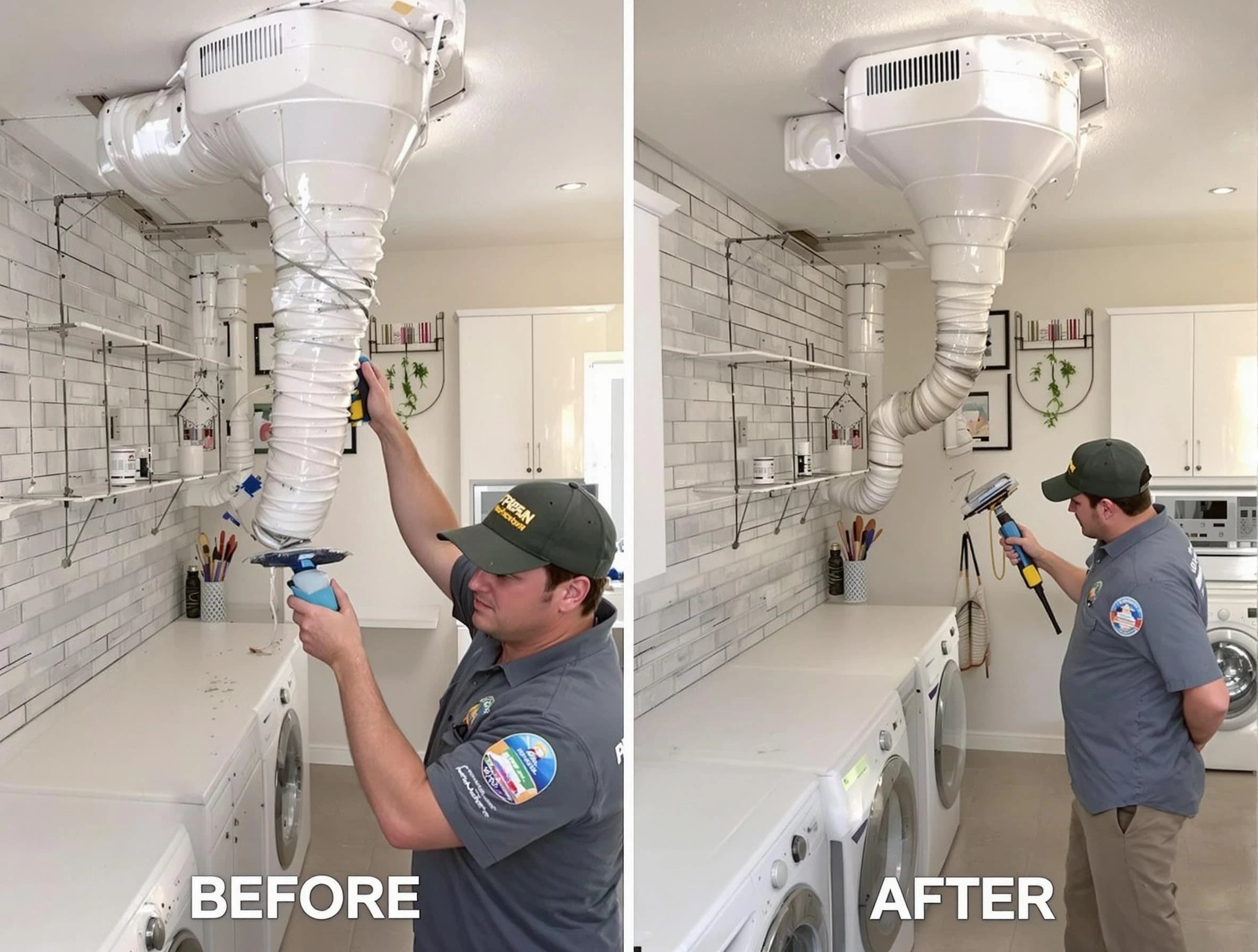 Professional dryer exhaust vent cleaning by Greensburg Dryer Vent Cleaning in Greensburg