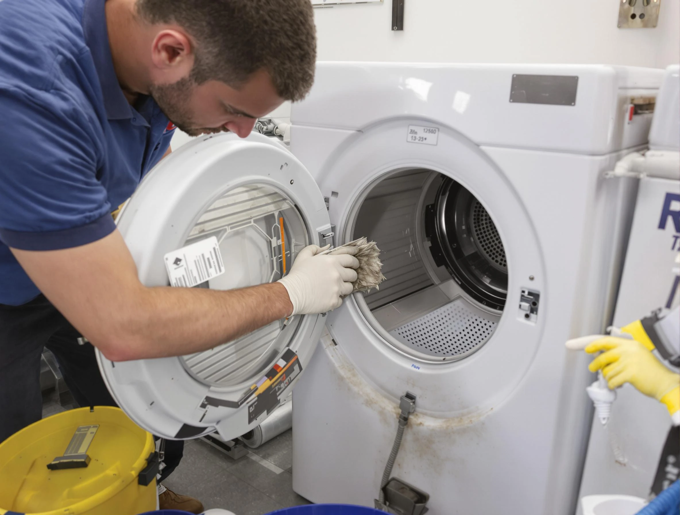 Greensburg Dryer Vent Cleaning specialist performing detailed lint trap cleaning service in Greensburg